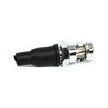 License plate light mount bolt. Grooved. Chrome