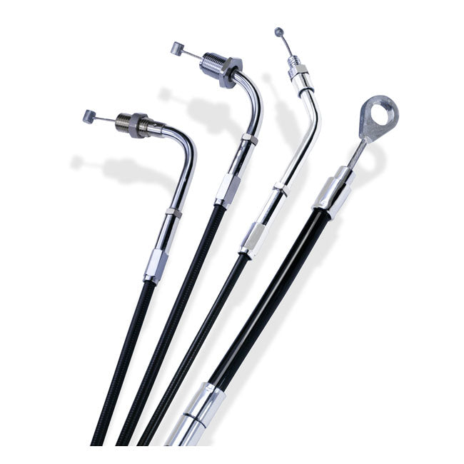 Barnett, clutch cable. Black. +20" — 86-22 XL Sportster; 08-12 XR1200 (NU)