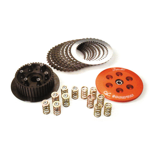 Barnett, Scorpion billet clutch kit — 91-22 XL Sportster (Excl. 08-12 XR1200) (NU)