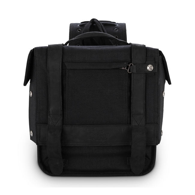 Burly Voyager throw-over saddlebags black