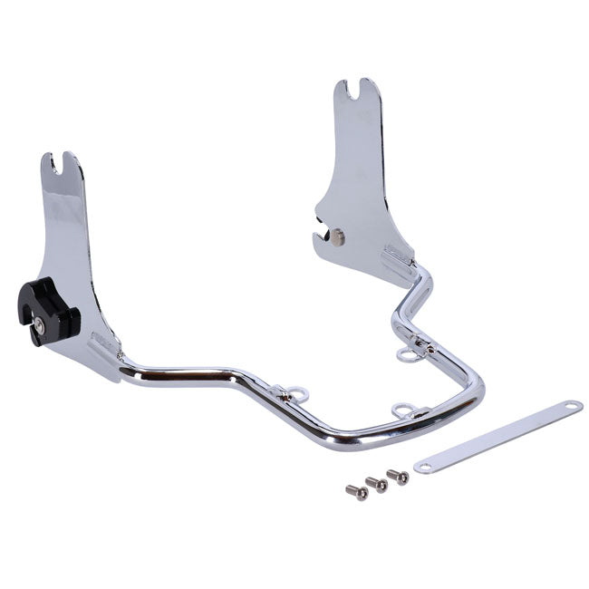 Detachable sissy bar side plates. Chrome