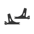 Detachable sissy bar side plates — 06-17 Dyna (Excl. FLD) (NU)