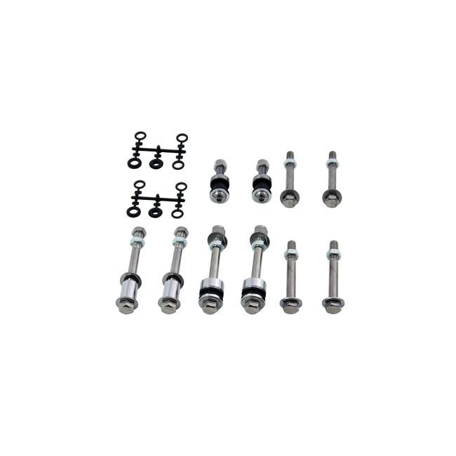 Docking hardware kit — 84-99 FXSTSB; FXSTS; FXSTC; FLSTF; FLSTC; 93-96 FLSTN (NU)