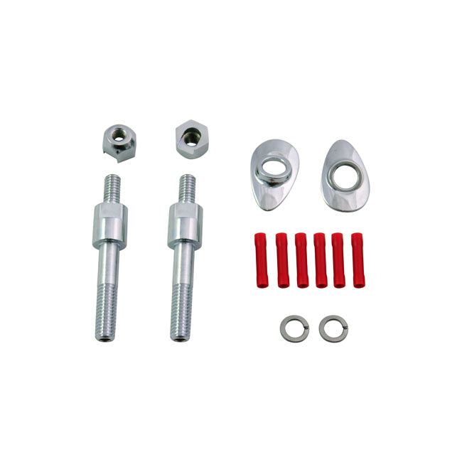 Turn signal relocation kit — 06-17 FXD; FXDC; FXDL; FXDSE; 06-08 FXDB; 09-17 FXDB (Excl. 13-17 HDI); 10-17 FXDWG (NU)