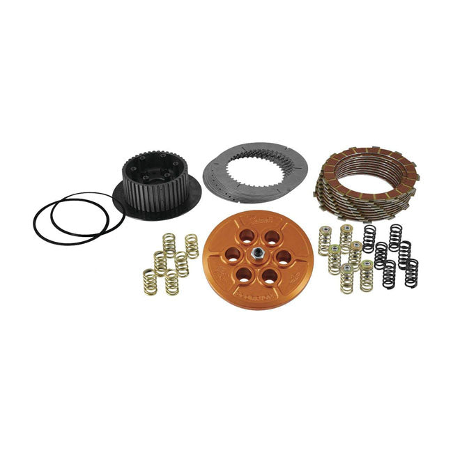 Barnett, Scorpion billet clutch kit — 18-26 Softail; 21-26 FLT/Touring. With stock cable operated clutch