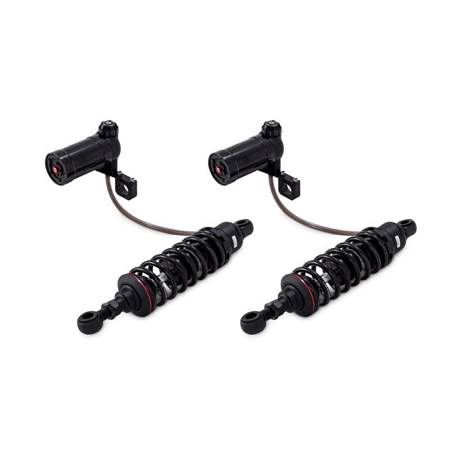 PS, Model 990 shock set. 12". Heavy Duty. Black