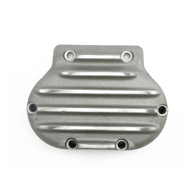 EMD transmission end cover, cable clutch. Semi-polished — 87-06 Big Twin (Excl. FXR & 2006 Dyna) (NU)