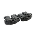 EMD, ''Ribbed Style'' rocker cover set. Black Cut