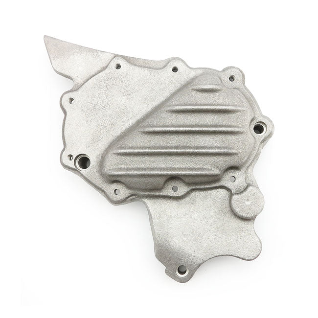 EMD, ribbed sprocket cover XL. Raw finish