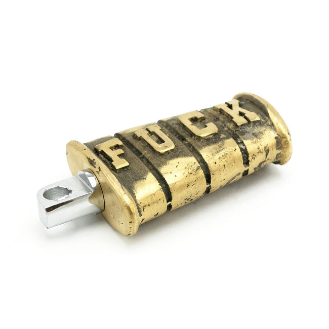 Wannabe Choppers, kicker pedal ''Fuck''. Cast brass
