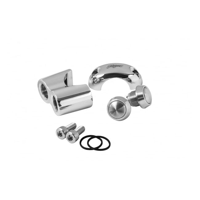 Motone, micro switch with 2 buttons. Chrome — Universal