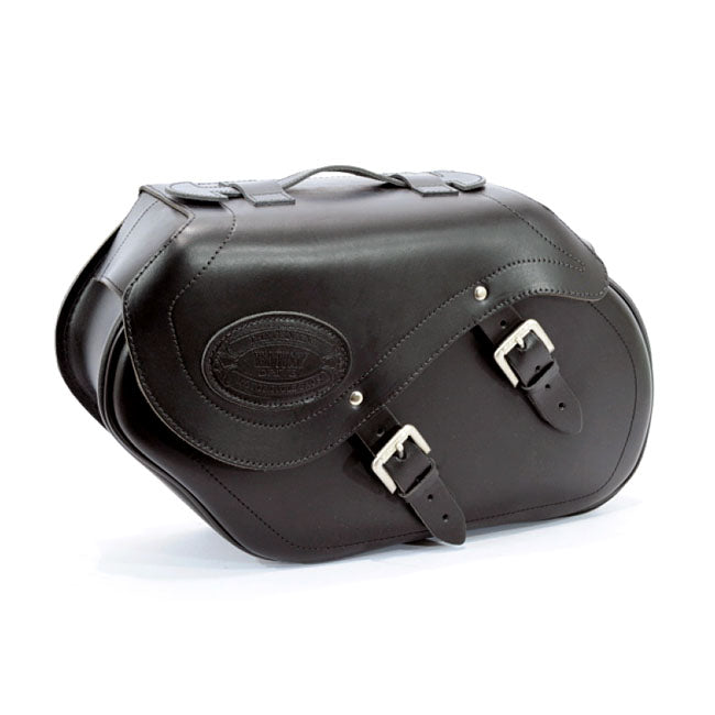 Longride, leather smooth saddlebags #147