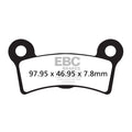 EBC, brake pads. V-Pad semi sintered copper — Rear: 09-13 Trikes (NU)