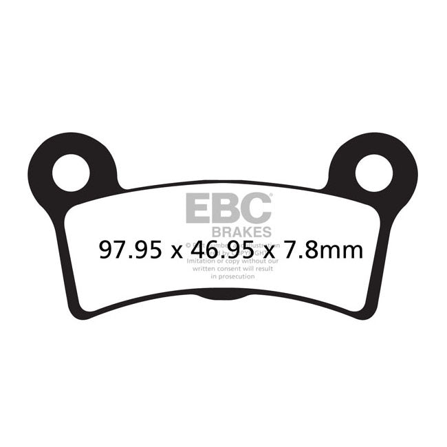 EBC Double-H Sintered brake pads — Rear: 09-13 Trikes (NU)