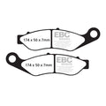 EBC, brake pad set. Organic — Front: 14-18 Trikes (NU)