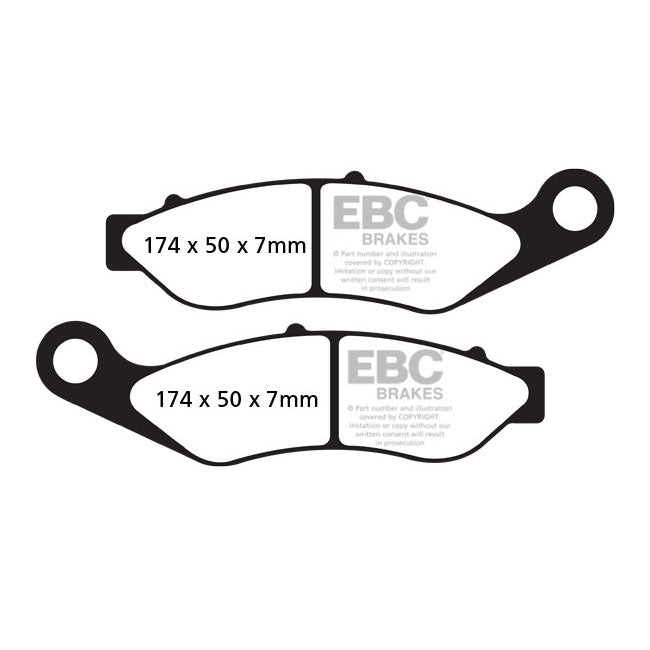EBC Double-H Sintered brake pads — Front: 14-18 Trikes (NU)