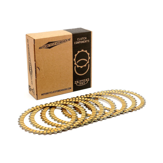 MCS, clutch friction disc set — 90-97 Big Twin; 91-22 XL Sportster; 08-12 XR1200 (NU)