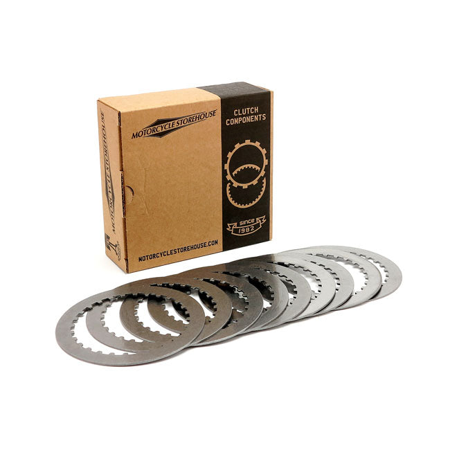 MCS, steel drive clutch plate set — 02-07 V-Rod (NU)