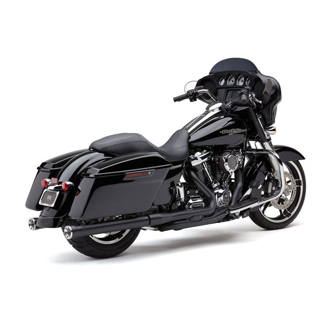 Cobra, 3" RPT Race Pro slip-on mufflers. Black — 17-26 Touring