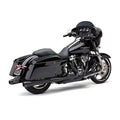 Cobra, El Diablo 4" slip-on mufflers. Black — 17-26 Touring (excl. Trikes). Requires disabling 2nd; down stream O2 sensor (s) of 20-up EU models