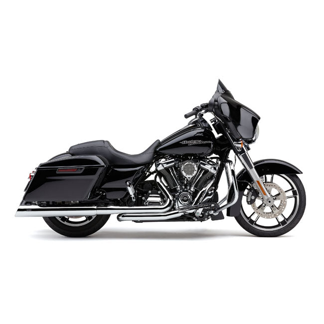 Cobra, True Dual head pipes. Chrome — 17-26 Touring (excl. Trikes). Requires disabling 2nd; down stream O2 sensor (s) of 20-up EU models