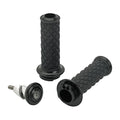 Biltwell, Alumicore grips. Black — 74-22 H-D with single or dual throttle cables (Excl. Street) (NU)