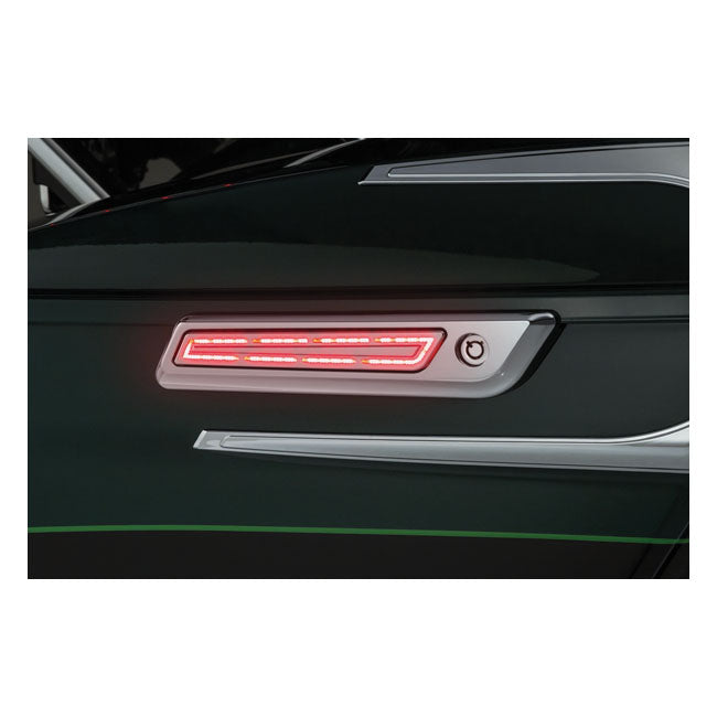Kuryakyn, LED saddlebag hinge accents. Chrome