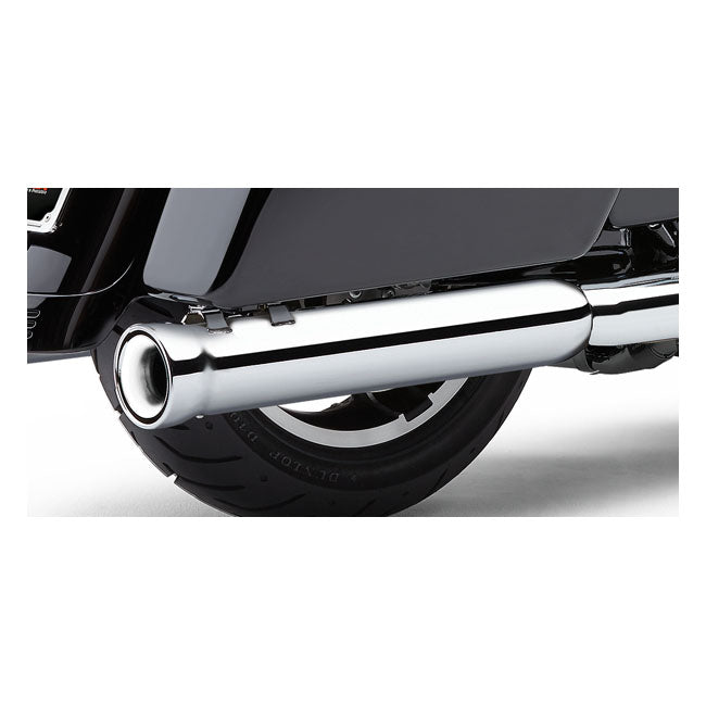 Cobra NH series 3" slip-on mufflers — Softail: 05-16 FLSTN Deluxe; 08-11 FLSTSB Cross Bones; 12-16 FLS/S Slim; 2016 FLSTFBS Fatboy S (NU)