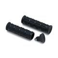Kuryakyn, Dillinger grips. Satin black — 1" handlebars