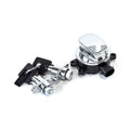 FLHR ignition switch & saddlebag lock kit. Chrome — 14-22 FLHR Road King; 17-25 FLHRXS Road King Special. With hard bags (NU)