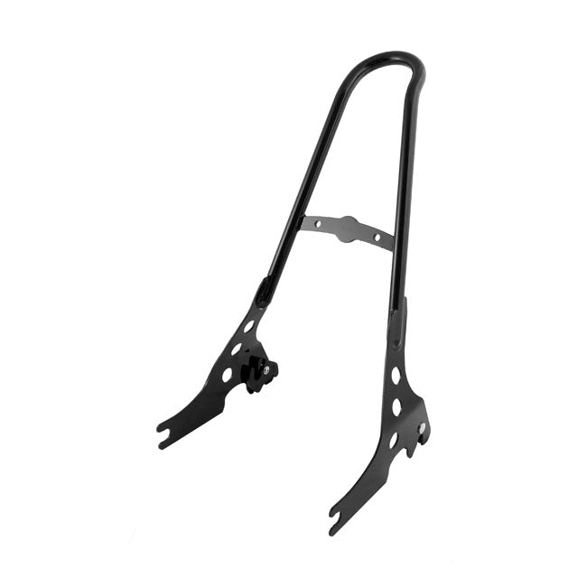 Sissy bar kit 21" 1-piece upright, black — 04-21 XL Sportster (Excl. 16-21 XL1200CX Roadster with 2-up seat)