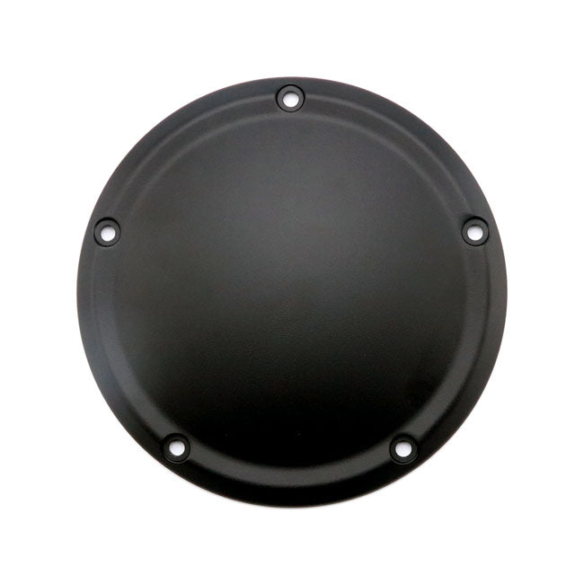 Derby cover, smooth domed. Black — 16-25 Touring (excl. 2025 FLTRXRRSE); 16-25 Trike; 2015 FLHTCUL; FLHTK; 07-25 Touring; Trikes with narrow profile primary cover