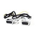 Fastline, below bar LED turn signal set. Chrome — Cable clutch: 09-16 FLT/Touring; 15-24 Softail (NU)