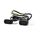 Fastline, below bar LED turn signal set. Black — 00-14 Softail; 99-17 Dyna; 96-03 XL Sportster (NU)