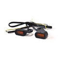 Fastline, below bar LED turn signal set. Black — 14-22 XL Sportster (NU)