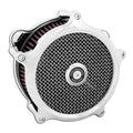 PM, ''Super gas interchange'' air cleaner kit. Chrome — 18-24 (NU) Softail; 17-25 FLT/Touring (excl. 24-25 FLHX; 2025 FLHXU; 24-25 FLTRX; 23-25 FLHXSE; 23-25 FLTRXSE; 24-25 FLTRXSTSE); 17-25 Trikes