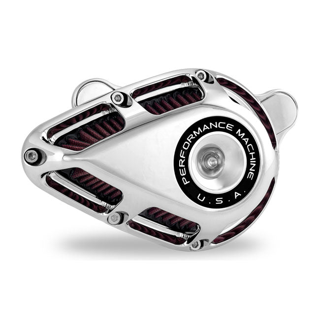 PM, ''Jet'' air cleaner kit. Chrome — 18-24 (NU) Softail; 17-25 FLT/Touring (excl. 24-25 FLHX; 2025 FLHXU; 24-25 FLTRX; 23-25 FLHXSE; 23-25 FLTRXSE; 24-25 FLTRXSTSE); 17-25 Trikes