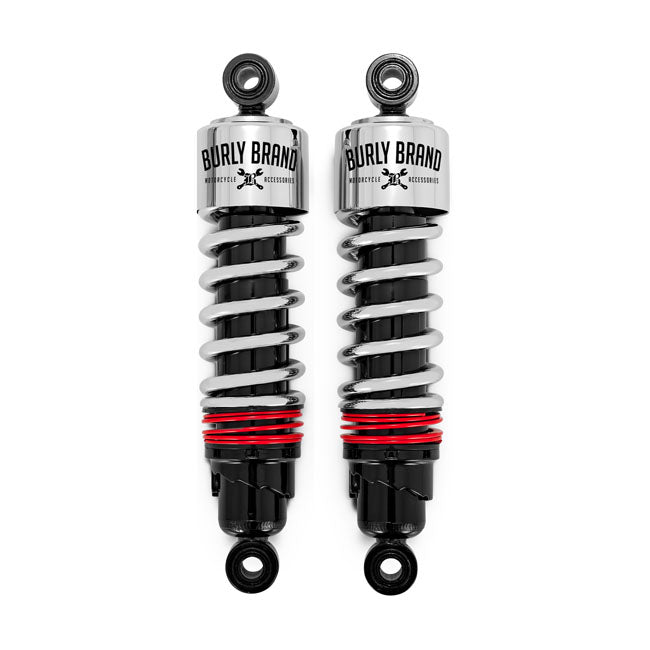 Burly, Slammer Plus shock set 11.5" chrome — 88-03 XL Sportster (NU)