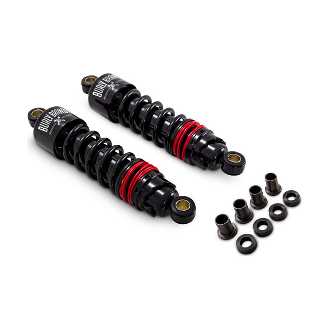 Burly, Slammer Plus shock set 11.5" black — 88-03 XL Sportster (NU)