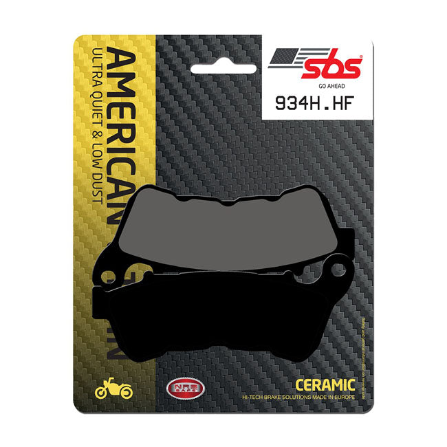 SBS, brake pads. Street Ceramic (organic) — Front: 14-22 XL Sportster