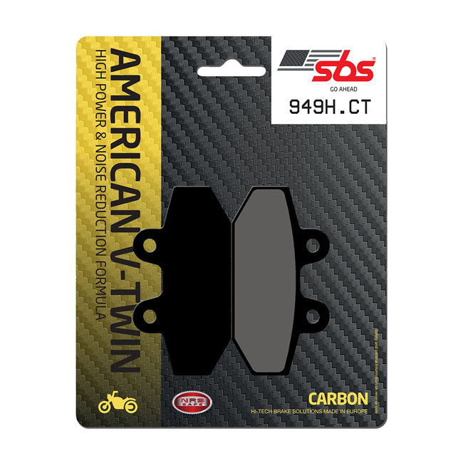 SBS, brake pads. Street Carbon Tech (organic) — Rear: 18-26 Softail