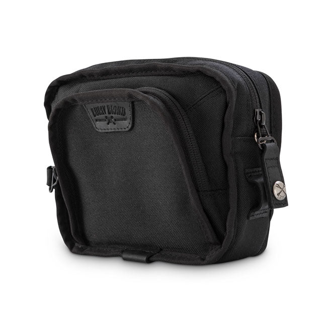 Burly Voyager handlebar bag, black Cordura