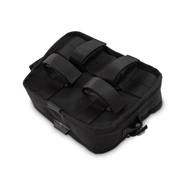 Burly Voyager handlebar bag, black Cordura