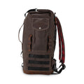 Burly Voyager sissy bar backpack dark oak