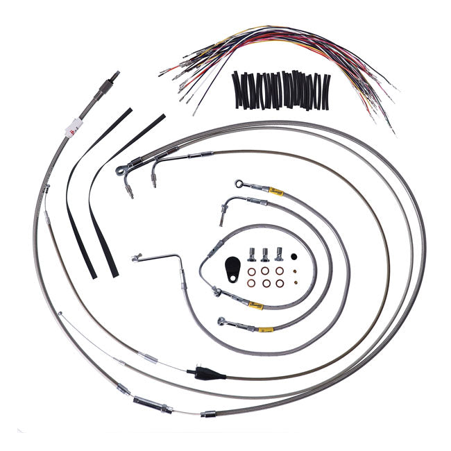 Burly Bagger bar cable/line kit 15"