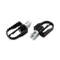 Burly, MX style passenger foot pegs. Black