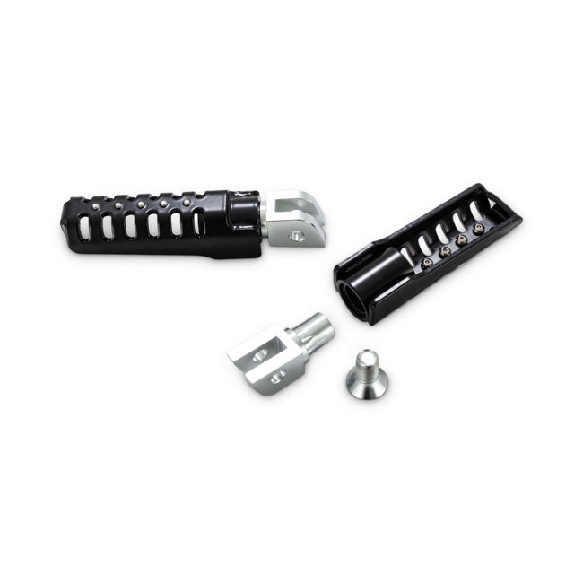 Burly, Razorback passenger foot pegs. Black — Triumph Bonneville/Scrambler (passenger)