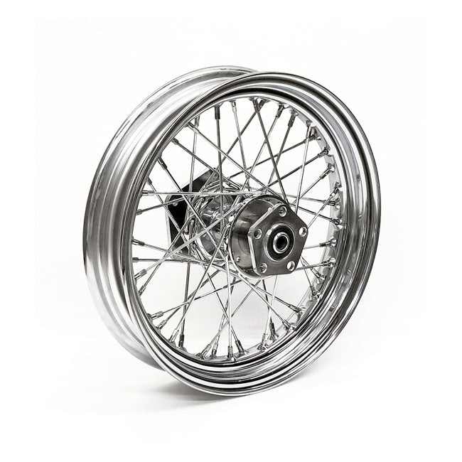 3.00 x 16 rear wheel 40 spokes chrome — 86-99 FLT/Touring (NU)