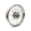2.50 x 19 front wheel 40 spokes chrome — 91-98 FXD; 84-94 FXR; 84-85 FX; XL Sportster