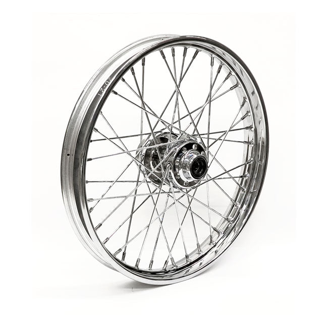 2.15 x 21 front wheel 40 spokes chrome — 84-99 FXST; 97-99 FXDWG